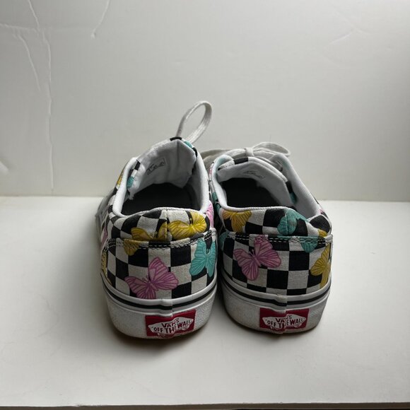 Vans Checkared Butterfly Old Skool Sneaker Shoes Skate W 8 - Picture 5 of 9